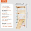 Vevor Ladder Wall Gym 5-in-1 Wooden Playground Set New