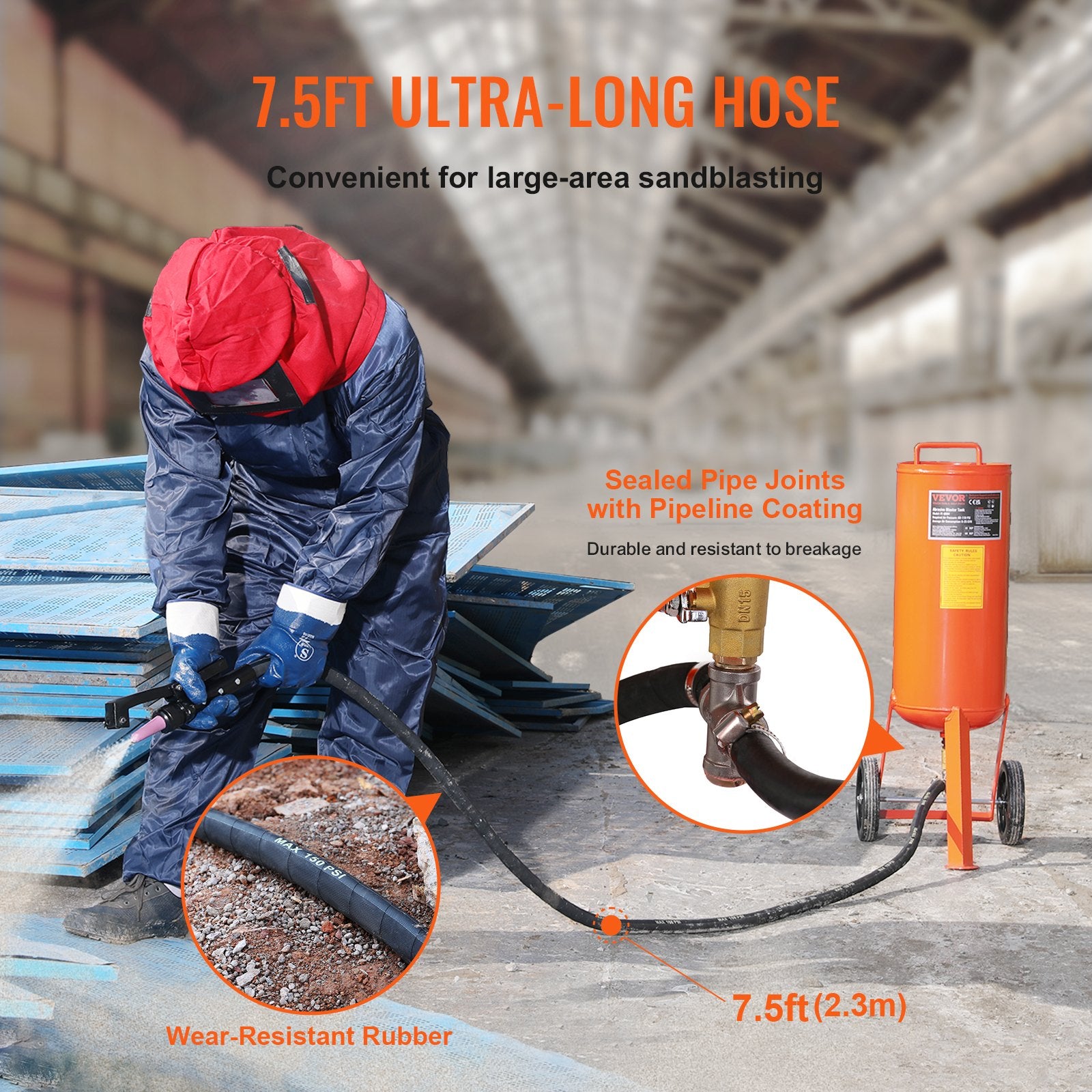 セルライトマシーン パルバスター Vevor Sand Blaster Portable 10 Gallon with 2 Ceramic