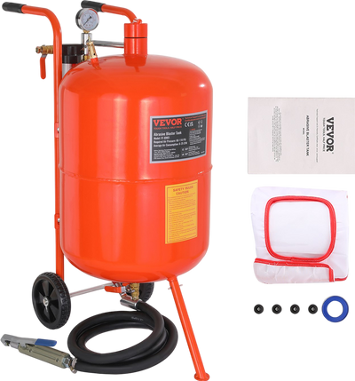 Vevor Sand Blaster 20 Gal. Portable Tank 60-110 PSI High Pressure with 4 Ceramic Nozzles New