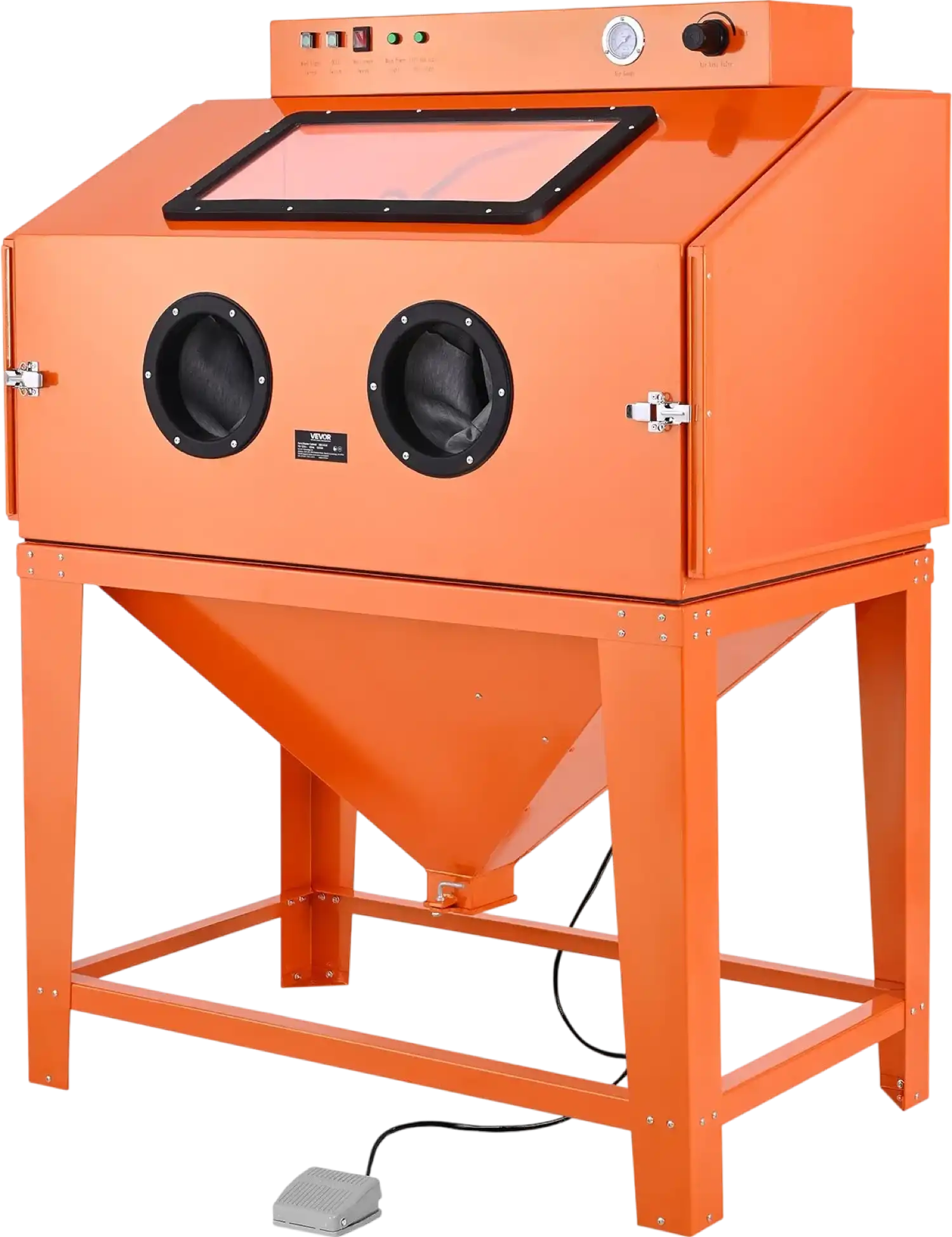 Vevor Sandblasting Cabinet 115 Gal. with 31 Gal. Media Hopper Dust Collector New