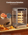 Vevor Pizza Warmer 4-Tier Display 14 in. with Rotary Steam Heating LED Lighting New