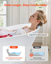 Vevor Acrylic Freestanding Bathtub 56.8 Gal. 67" Oval with Brushed Nickel Drain New
