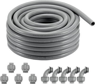 Vevor Electrical Conduit 1 inch x 100 Feet Flexible PVC Liquid-Tight Non-Metallic New