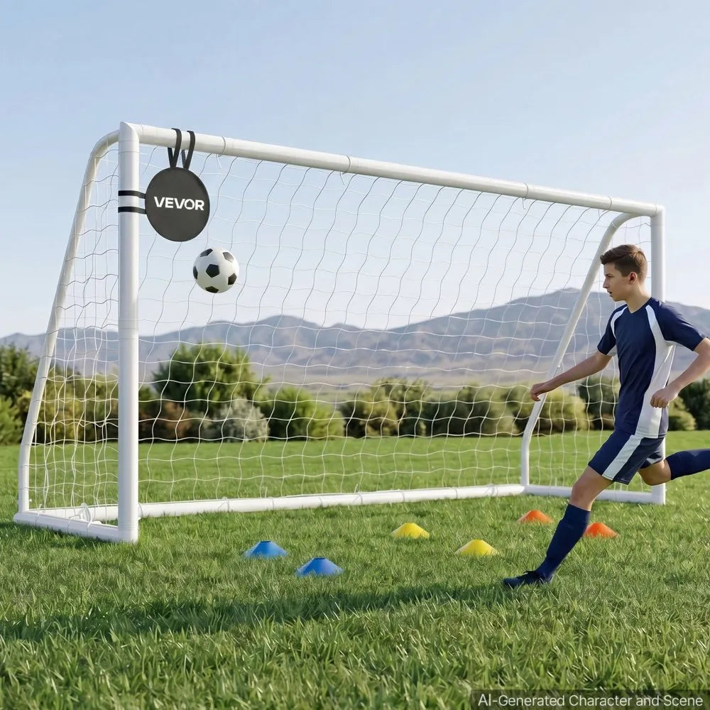 Vevor Soccer Goal 12' x 6' Portable Backyard Training Goal New