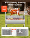 Vevor Rotisserie Grill 48 in. Spit Roaster with Wheels 4-Level Height 132 lb. Capacity New