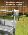 Vevor Rotisserie Grill 48 in. Spit Roaster with Wheels 4-Level Height 132 lb. Capacity New