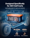 Vevor Golf Cart Battery Lithium 48V 105Ah with LCD Monitor 4000+ Cycles New