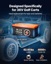 Vevor Golf Cart Battery Lithium 36V 105Ah with LCD Monitor 4000+ Cycles New