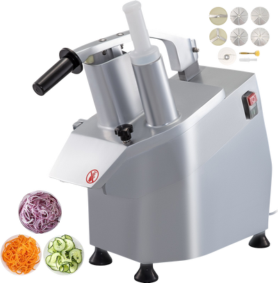 Vevor Commercial Food Processor 2 Feeding Holes 110V 550W New