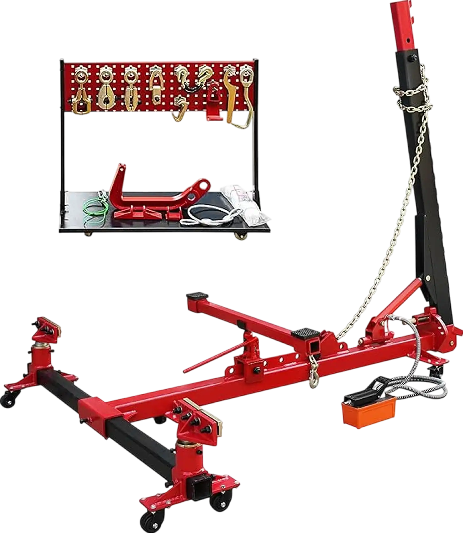 Vevor Auto Body Frame Puller Straightener with Tool Cart Clamp Set New