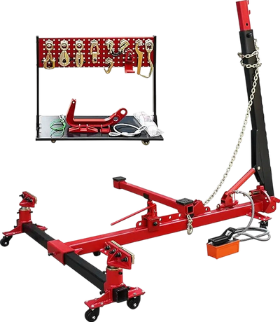 Vevor Auto Body Frame Puller Straightener with Tool Cart Clamp Set New