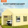 Vevor Carport Canopy Heavy Duty Garage Shelter 10 x 20 FT with Removable Sidewalls New