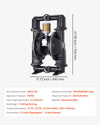 Vevor Double Diaphragm Pump Air Operated 158 GPM 2" Inlet/Outlet Max 114 PSI New