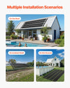 Vevor Solar Pool Heater 2.75 x 20 Ft. Aboveground Heating System 2 Panels New