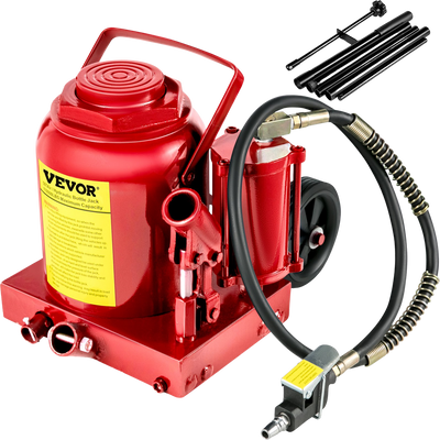 Vevor Air Hydraulic Bottle Jack 50 Ton Capacity Manual New