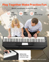 Vevor Digital Piano 88 Keys Fully Weighted with Stand Triple Pedal 280 Tones Bluetooth New