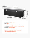 Vevor Truck Tool Box 69 x 20 x 14 in. Aluminum Diamond Texture with Lock New