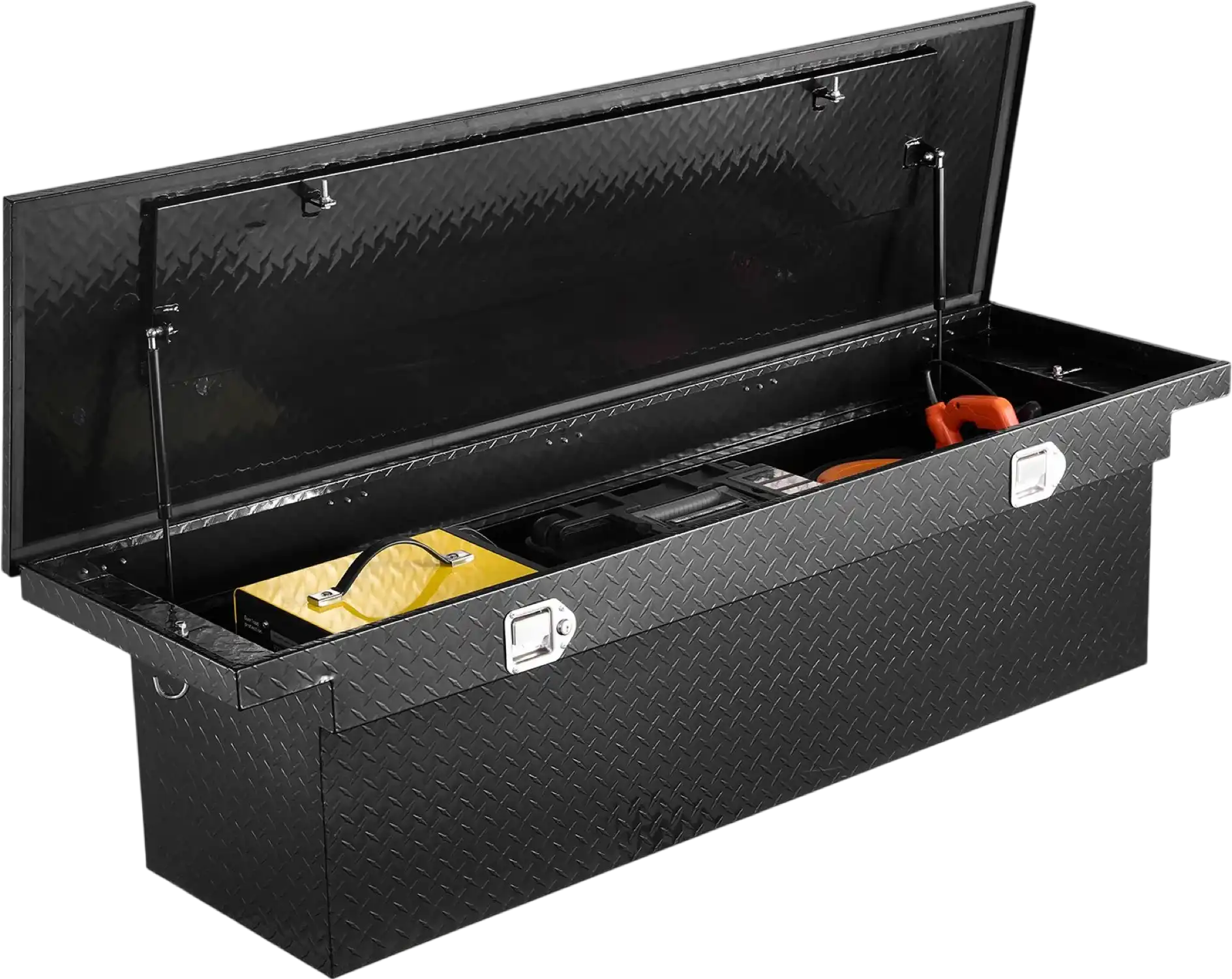Vevor Truck Tool Box 72 x 20 x 14 in. Aluminum Diamond Texture with Lock New