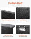 Vevor Truck Tool Box 71" x 27" x 18" Heavy-Duty Aluminum Diamond Texture with Lock New