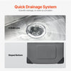 Vevor Drop-In Kitchen Sink 33" x 22" Top Mount Basin Stainless Steel New