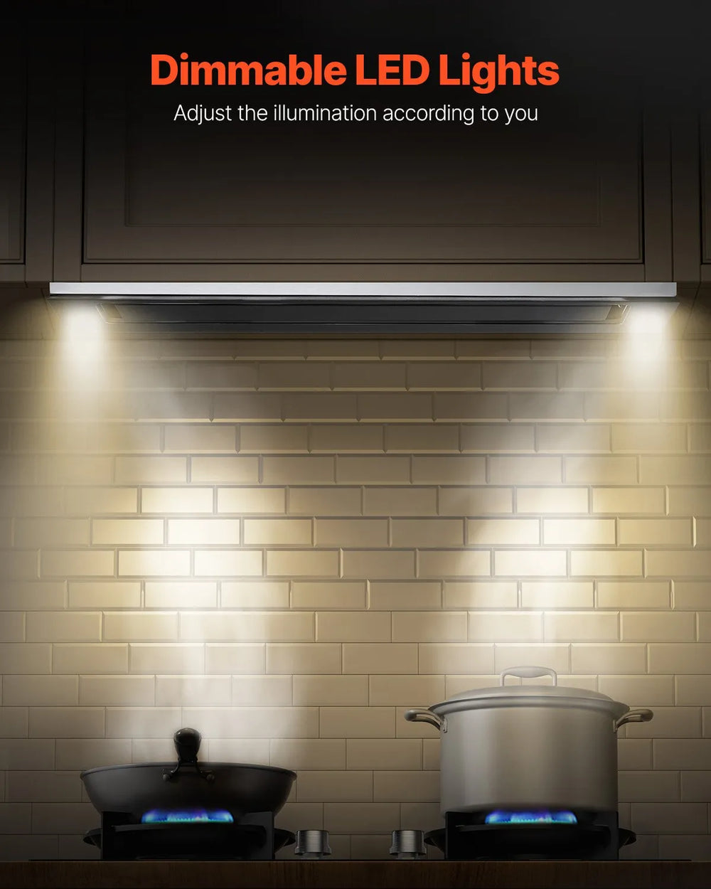 Vevor Range Hood 30" Built-in Vent 800 CFM with Gesture and Touch Control New