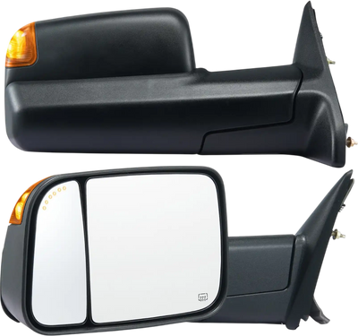 Vevor Towing Mirrors Power Heated with Turn Signal and Puddle Light for Dodge Ram New
