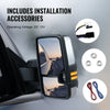 Vevor Towing Mirrors Power Heated LED Turn Signal for 2008-2014 Chevy Silverado GMC Sierra New