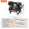 Vevor Air Compressor Gas Powered 9 CFM at 115 PSI 7 HP 13.2 Gallon Tank New