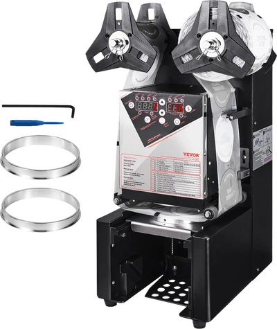 Vevor Automatic Cup Sealing Machine 500-650 Cups/Hr Digital Control LCD Panel New