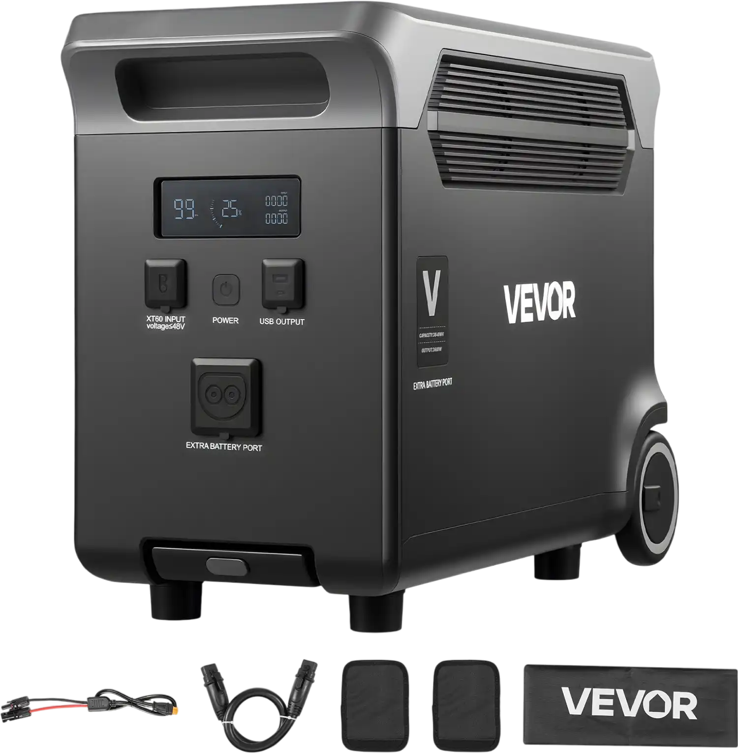 Vevor Expansion Battery for Portable Power Station 3840Wh LiFePO4 New