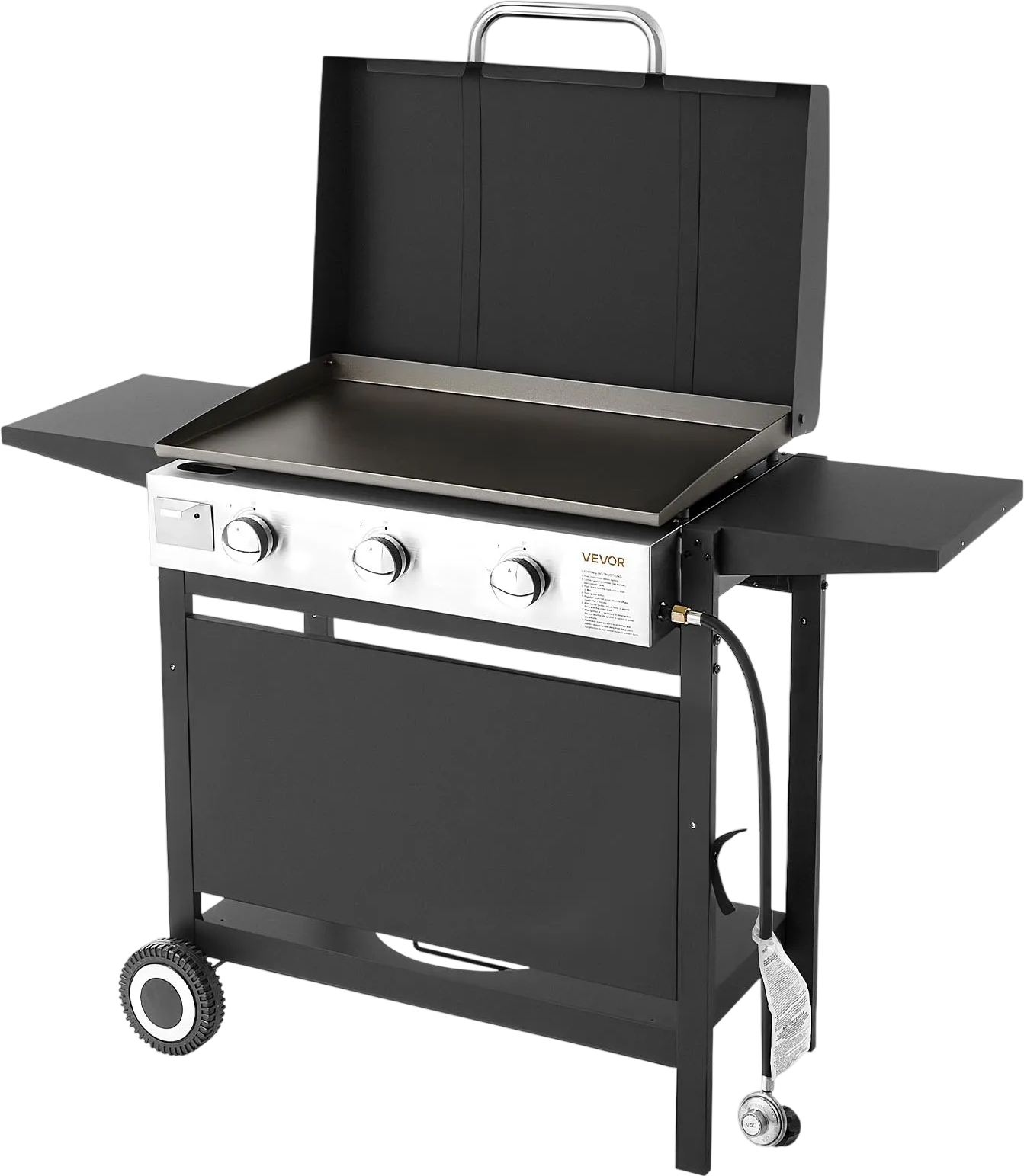 Vevor Gas Griddle 3-Burner 27 in. Flat Top Propane with Wheels New