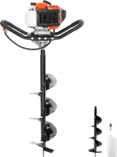 Vevor Auger Post Hole Digger 43cc 1250W Gas Powered with 8