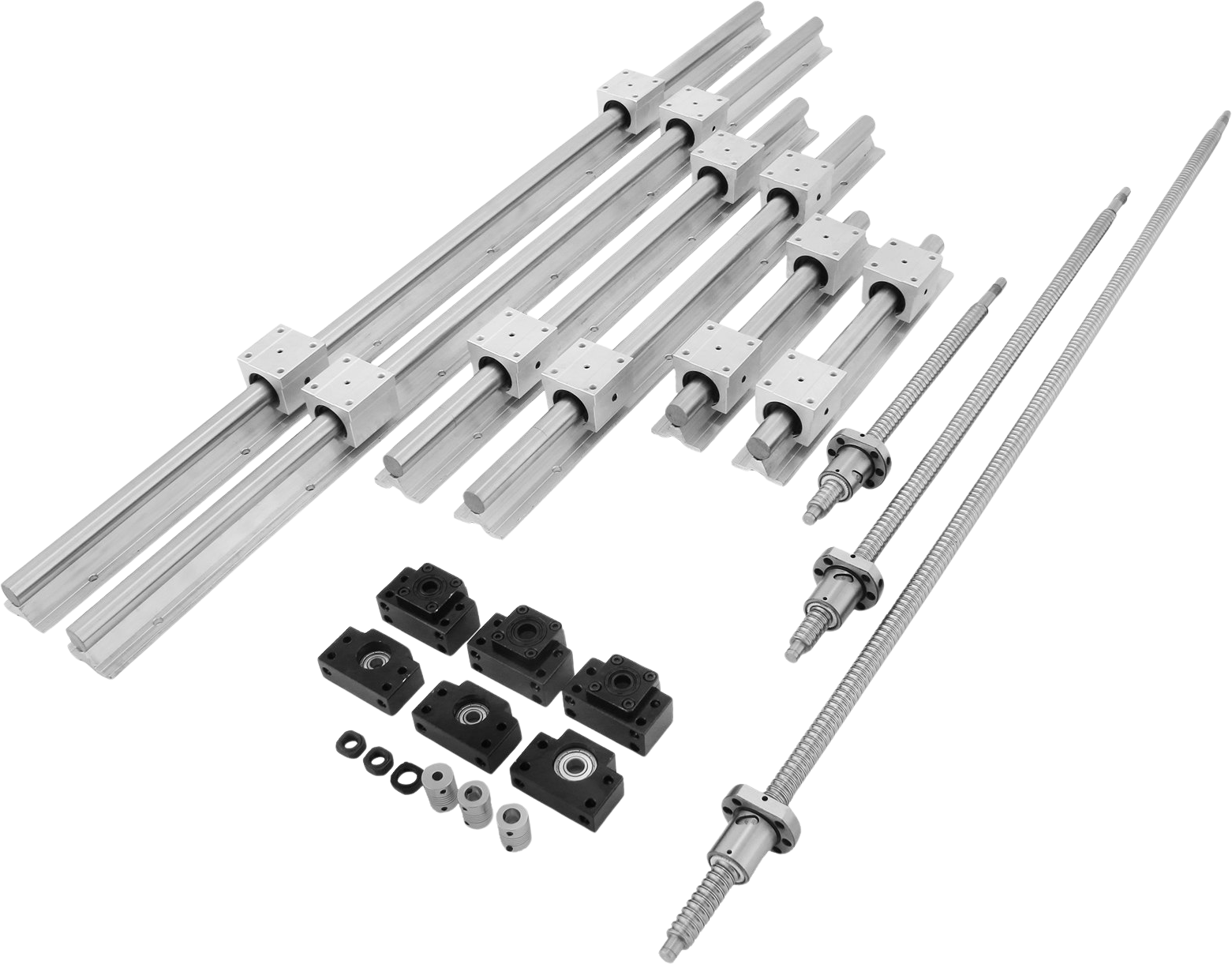 Vevor Linear Guide Rail Kit RM1605-350mm 650mm 1050mm for CNC Machine ...