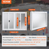 Vevor Concession Window 48" x 36" with 4 Horizontal Sliding Panes and Awning Door New
