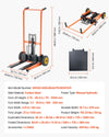 Vevor Hydraulic Material Lift Stacker with Fork Table 39.4 in. Max Lift 450 lbs New