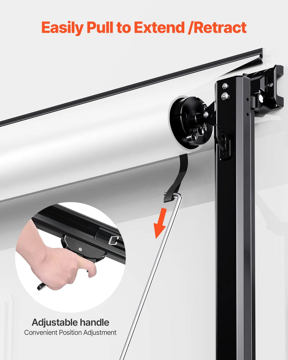 Vevor RV Awning Replacement 20 Ft. Manual Open/Close for DC12V Vehicles New