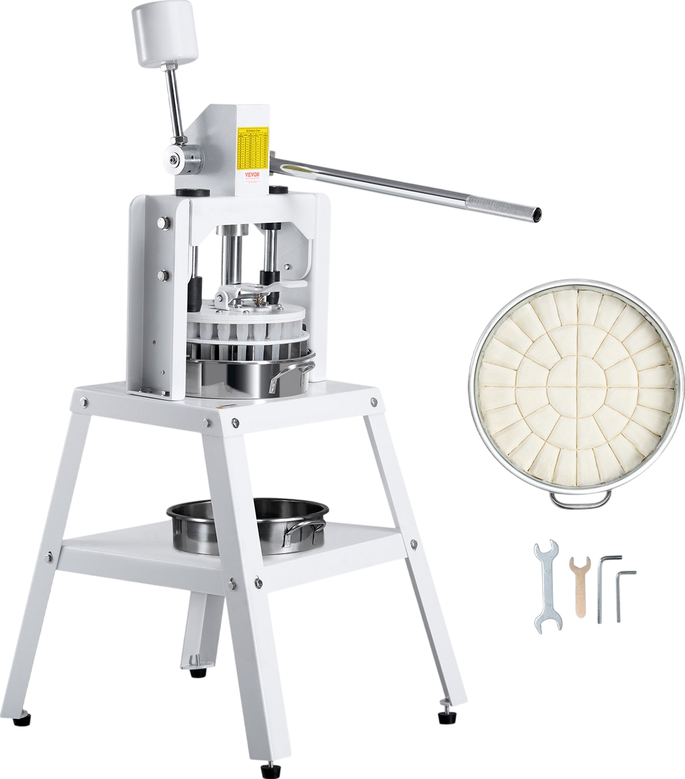 Vevor Dough Divider 40-Piece Manual Hand Press New