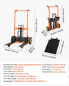 Vevor Hydraulic Material Lift Stacker 450 lb. Capacity 35.4 in. Lift Height with Fork Table New