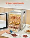 Vevor Food Dehydrator 12-Layer Stainless Steel 850W Meat Fruit Drying New
