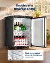Vevor Beer Kegerator Dispenser Dual Tap Full Keg Capacity with CO2 Tank Temp Control New
