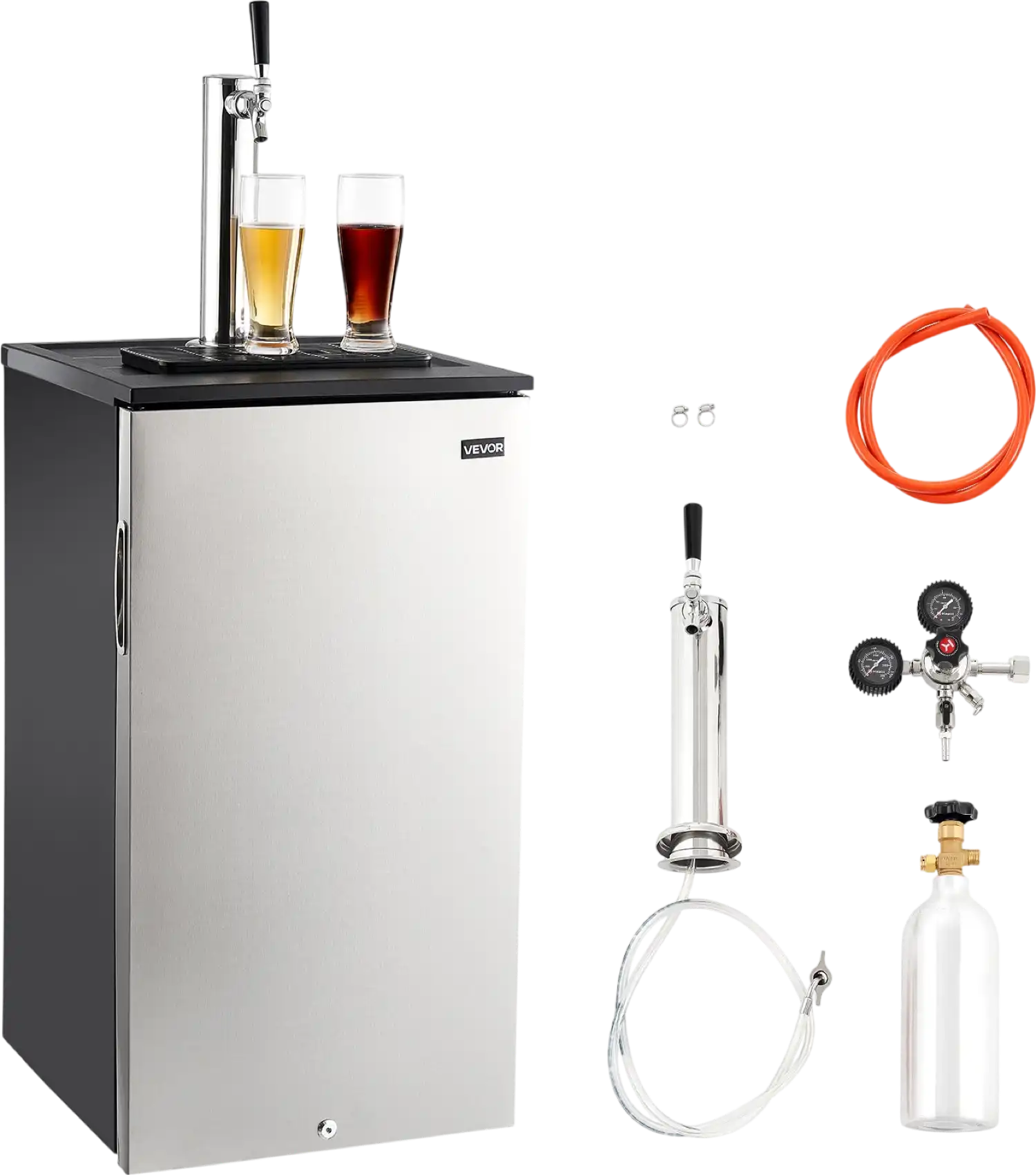 Vevor Beer Kegerator Single Tap with Temp Control for 1/6 Keg 92L New