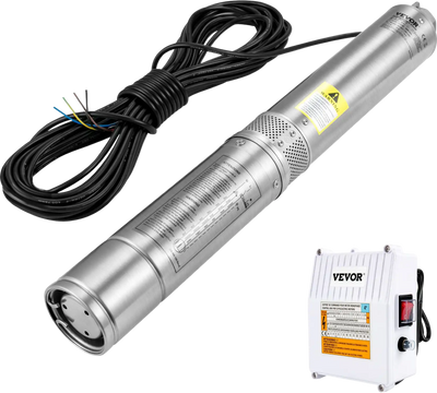 Vevor Deep Well Submersible Pump 2HP 37 GPM 427 Ft Head Lift New