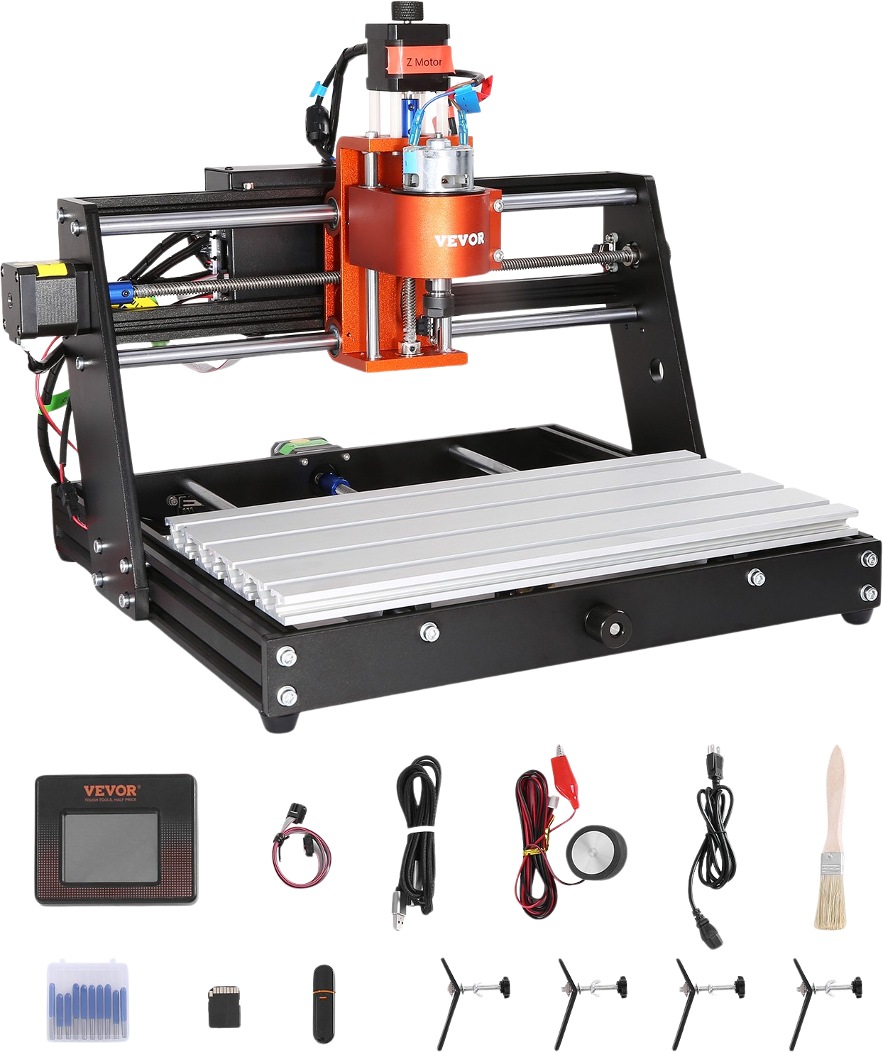 Vevor CNC Router Engraving Machine 60W 3 Axis GRBL Control with Accessories New