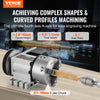 Vevor Dividing Head K11-100mm 3-Jaw Chuck CNC Router Indexing Head 2.6" Center Height New