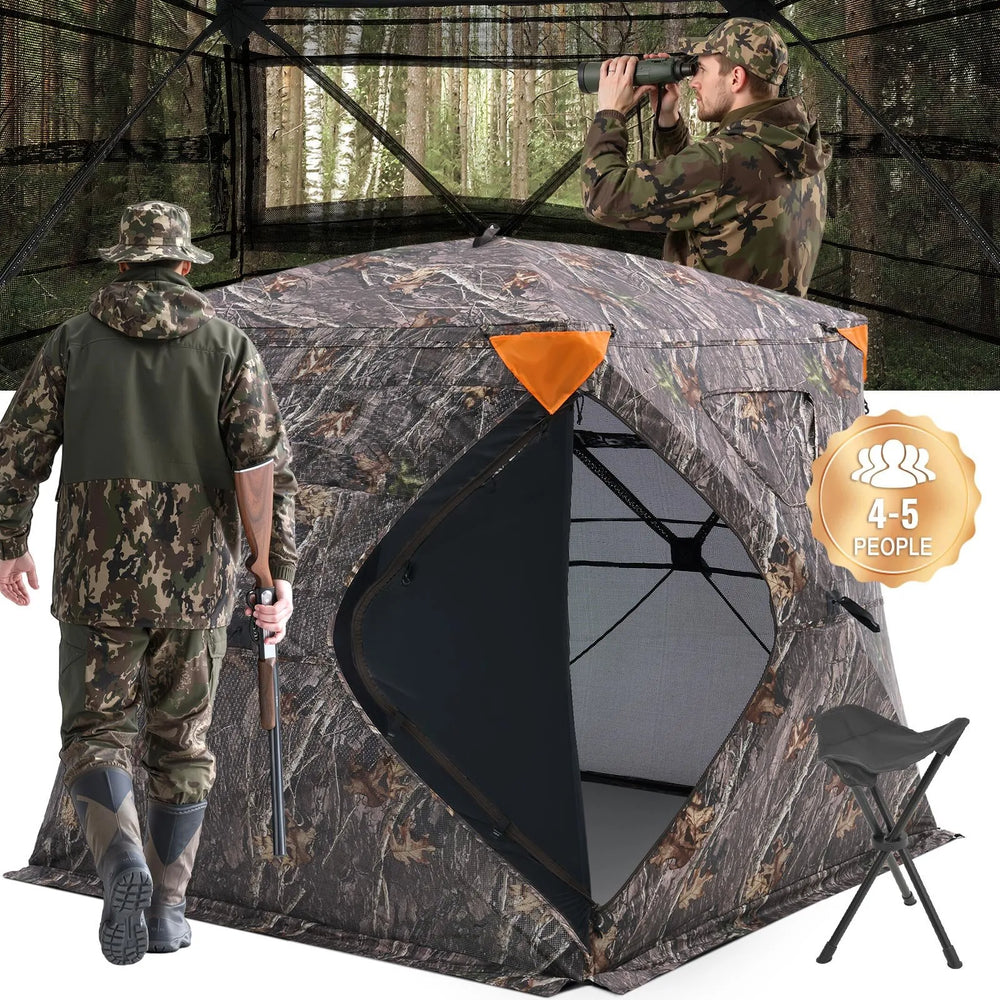 Vevor Hunting Blind 270° See-Through 4-5 Person Pop-Up Deer Blind New