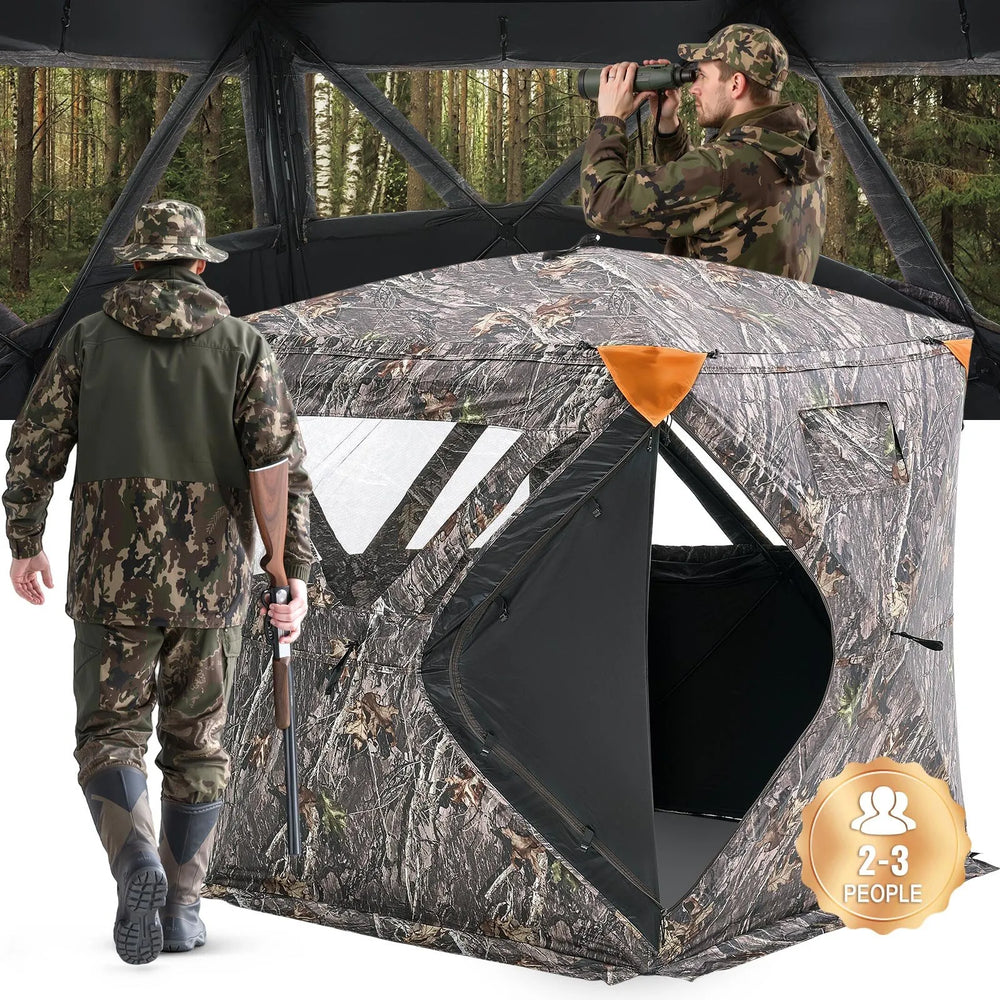 Vevor Hunting Blind 270° 2-3 Person Pop Up Deer Blind with Carrying Bag New