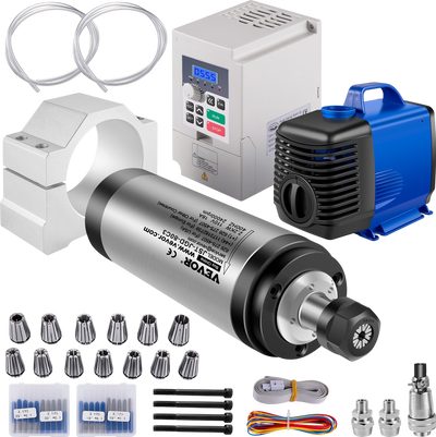 Vevor VFD CNC Spindle Motor Kit Water Cooled 110V 2.2kW 24000 RPM New