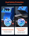 Vevor Plastic Shredder Crusher 10 HP Recycling Machine for PVC PTFE 220V New