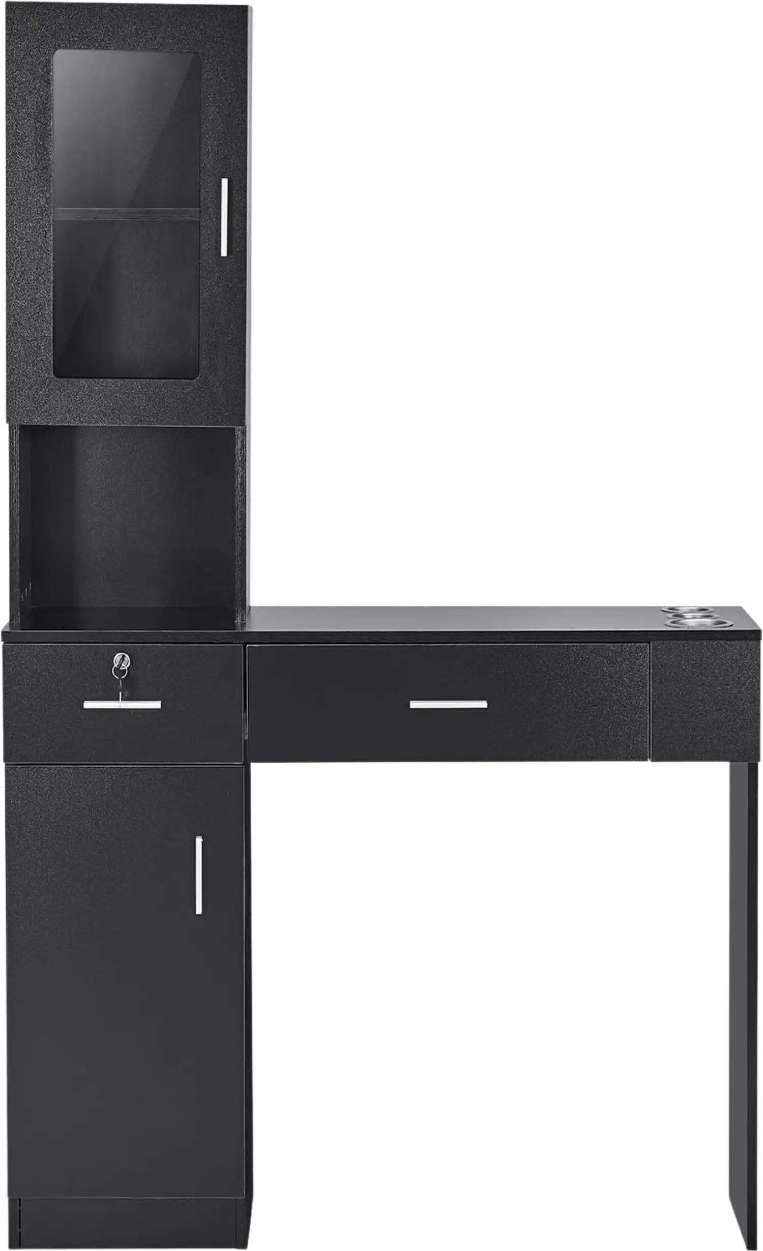 Vevor Salon Workstation Wall Mounted Unit with Cabinet and Drawers New