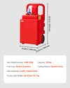 Vevor Plastic Fuel Caddy 32 Gallon Gasoline Diesel Tank with Electric Pump 2.5 GPM 12V New